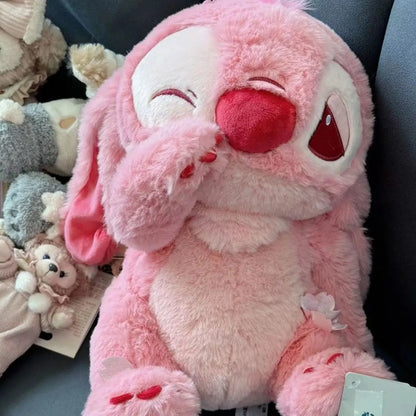 MASOLU Stitch Lilou Pink – Peluche Brillante Édition Limitée 45cm