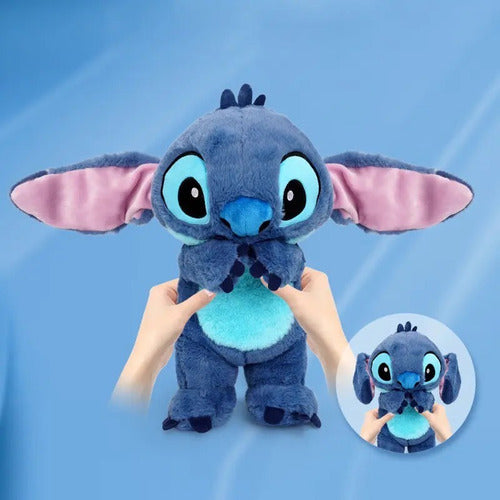 MASOLU Peluche Stitch PRESS ME 33 cm – Modèle Original Disney