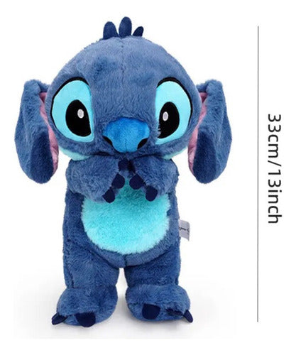 MASOLU Peluche Stitch PRESS ME 33 cm – Modèle Original Disney